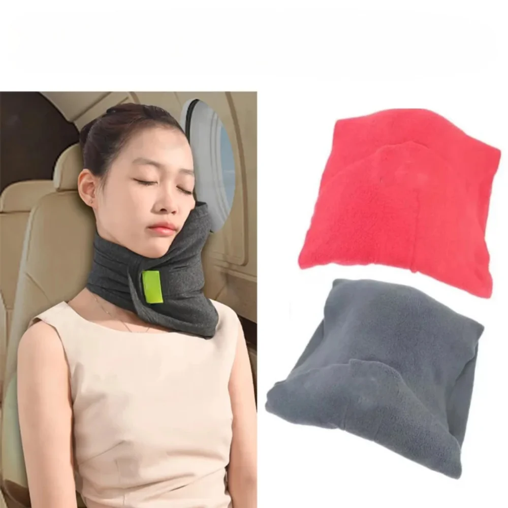 Adjustable scarf-style travel neck support