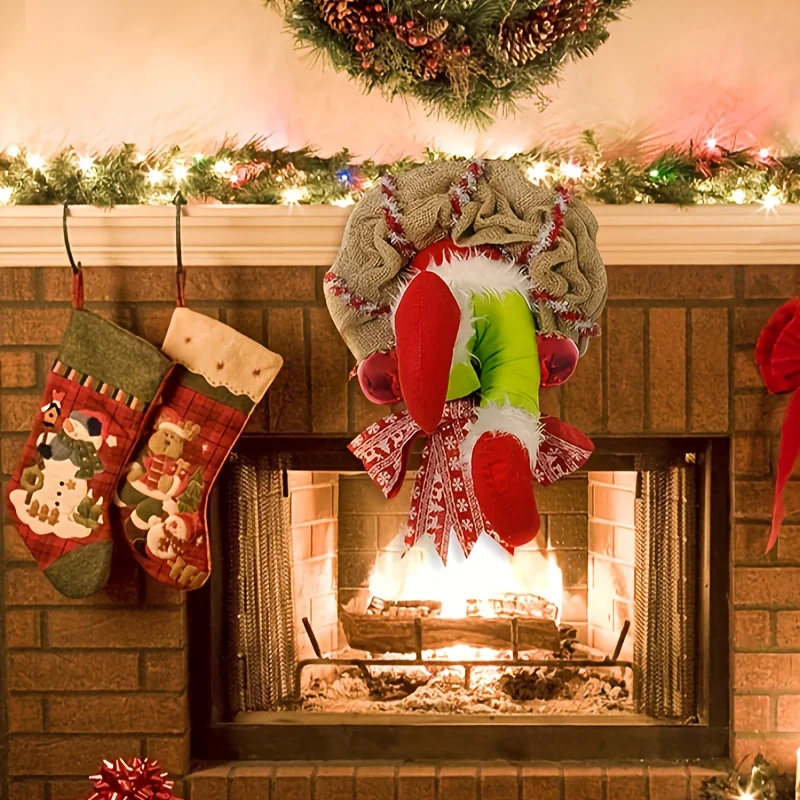 ElfWreath Christmas Wreath with Lappenduim Legs
