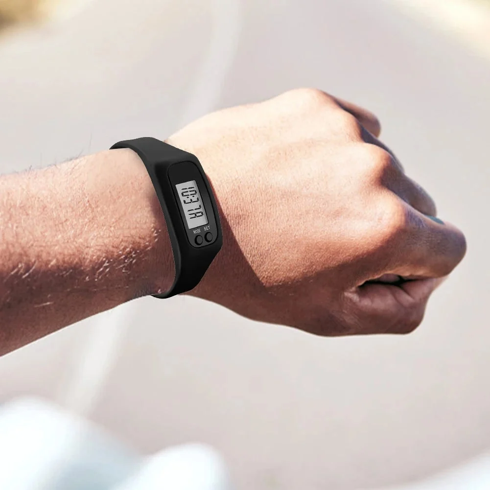 Fitness Activity Tracker Step Counter Watch Digital Sports Wristband - Image 2