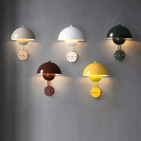NightBud - Modern Wall Lamp with Mushroom Design