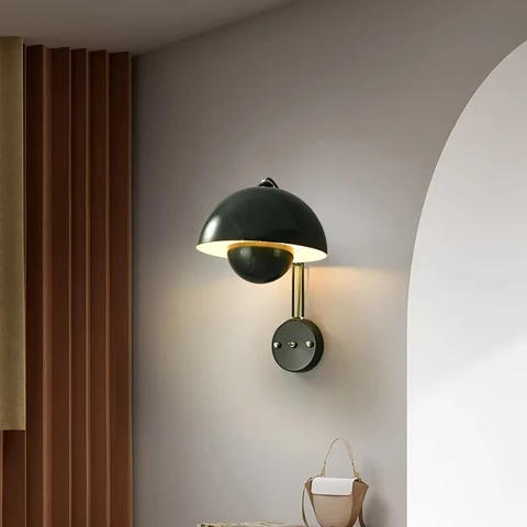 NightBud - Modern Wall Lamp with Mushroom Design