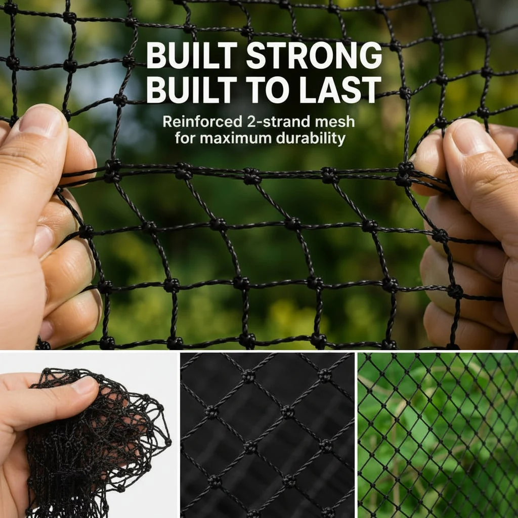 Protective Netting Orchards Birds & Deer Easy Setup Outdoor Use - Image 4