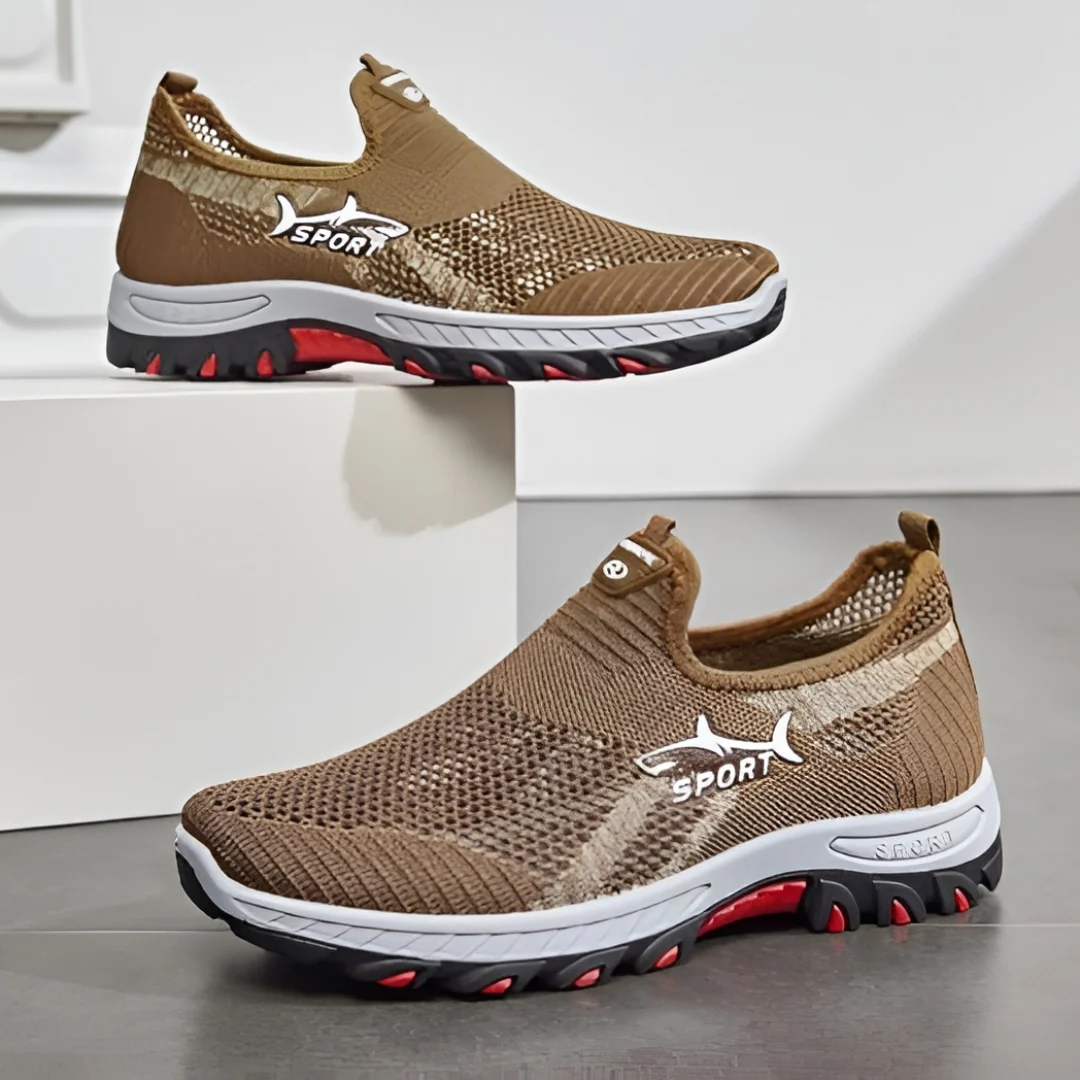 Men's slip-on running sneakers lightweight casual shoes