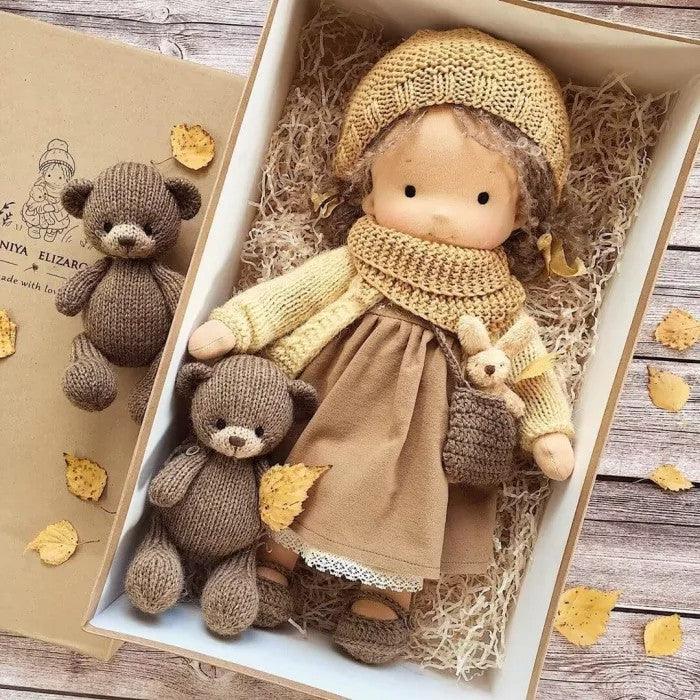 Waldorf Doll Handmade Soft Wool Toy Durable and Cute - Image 9